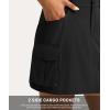 imageG Gradual Womens Skort 5 Pockets Cargo Skirt Golf Skirts Skorts for Women Casual Summer HikingBlack