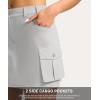imageG Gradual Womens Skort 5 Pockets Cargo Skirt Golf Skirts Skorts for Women Casual Summer HikingBright Grey