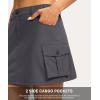 imageG Gradual Womens Skort 5 Pockets Cargo Skirt Golf Skirts Skorts for Women Casual Summer HikingDark Grey