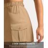 imageG Gradual Womens Skort 5 Pockets Cargo Skirt Golf Skirts Skorts for Women Casual Summer HikingDark Khaki