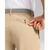 imageMens Golf Pants  30quot32quot34quot Slim Fit Stretch Lightweight Dress Pants for Men with Zipper Pockets Casual WorkLight KhakiW34 L30