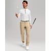 imageMens Golf Pants  30quot32quot34quot Slim Fit Stretch Lightweight Dress Pants for Men with Zipper Pockets Casual WorkLight KhakiW34 L30