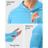 imageMens Sun Protection Hoodie Shirt UPF 50 Long Sleeve Fishing Rash Guard UV SPF Summer Lightweight Hiking Shirt for MenBlue