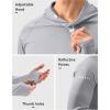 imageMens Sun Protection Hoodie Shirt UPF 50 Long Sleeve Fishing Rash Guard UV SPF Summer Lightweight Hiking Shirt for MenLight Grey