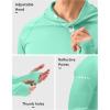 imageMens Sun Protection Hoodie Shirt UPF 50 Long Sleeve Fishing Rash Guard UV SPF Summer Lightweight Hiking Shirt for MenMint Green