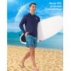 imageMens Sun Protection Hoodie Shirt UPF 50 Long Sleeve Fishing Rash Guard UV SPF Summer Lightweight Hiking Shirt for MenNavy
