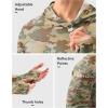 imageMens Sun Protection Hoodie Shirt UPF 50 Long Sleeve Fishing Rash Guard UV SPF Summer Lightweight Hiking Shirt for MenOlivine Brown Camo