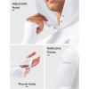 imageMens Sun Protection Hoodie Shirt UPF 50 Long Sleeve Fishing Rash Guard UV SPF Summer Lightweight Hiking Shirt for MenWhite
