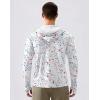 imageMens Sun Protection Hoodie Shirt UPF 50 Long Sleeve Fishing Rash Guard UV SPF Summer Lightweight Hiking Shirt for MenWhite Colored Dots