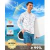 imageMens Sun Protection Hoodie Shirt UPF 50 Long Sleeve Fishing Rash Guard UV SPF Summer Lightweight Hiking Shirt for MenWhite Colored Dots