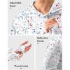 imageMens Sun Protection Hoodie Shirt UPF 50 Long Sleeve Fishing Rash Guard UV SPF Summer Lightweight Hiking Shirt for MenWhite Colored Dots