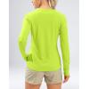 imageWomens UPF 50 Sun Shirts Long Sleeve UV Protection Rash Guard Lightweight Quick Dry Workout Hiking Tops for WomenFluorescent Green