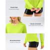 imageWomens UPF 50 Sun Shirts Long Sleeve UV Protection Rash Guard Lightweight Quick Dry Workout Hiking Tops for WomenFluorescent Green