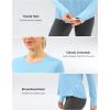 imageWomens UPF 50 Sun Shirts Long Sleeve UV Protection Rash Guard Lightweight Quick Dry Workout Hiking Tops for WomenLight Blue
