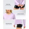 imageWomens UPF 50 Sun Shirts Long Sleeve UV Protection Rash Guard Lightweight Quick Dry Workout Hiking Tops for WomenLight Purple