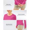 imageWomens UPF 50 Sun Shirts Long Sleeve UV Protection Rash Guard Lightweight Quick Dry Workout Hiking Tops for WomenLight Rose