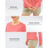 imageWomens UPF 50 Sun Shirts Long Sleeve UV Protection Rash Guard Lightweight Quick Dry Workout Hiking Tops for WomenRed