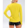 imageWomens UPF 50 Sun Shirts Long Sleeve UV Protection Rash Guard Lightweight Quick Dry Workout Hiking Tops for WomenWheat Yellow