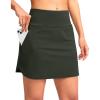 imageG Gradual Golf Skirts for Women Zipper Pockets High Waisted Skorts for Woman Tennis Athletic Workout Casual SummerArmy Green