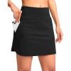 imageG Gradual Golf Skirts for Women Zipper Pockets High Waisted Skorts for Woman Tennis Athletic Workout Casual SummerBlack