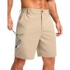 imageG Gradual Mens Casual Shorts 7quot 9quot Lightweight 4 Pockets Stretch QuickDry Summer Shorts for Golf Work Hiking Trips 7quot Light Khaki L