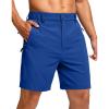 imageG Gradual Mens Hiking Shorts 7quot9quot Lightewight Casual Shorts for Men Quick Dry Stretch Golf Shorts with 3 Zipper PocketsRoyal Blue
