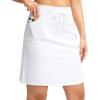 imageG Gradual Womens 18quot Golf Skorts Skirts with 3 Pockets High Waisted Athletic Skorts for Women Stretchy Tennis SkirtsWhite