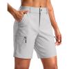 imageG Gradual Womens 7quot Hiking Cargo Shorts Quick Dry Lightweight Golf Outdoor Work Summer Travel Shorts with PocketsSleet