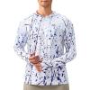 imageMens Sun Protection Hoodie Shirt UPF 50 Long Sleeve Fishing Rash Guard UV SPF Summer Lightweight Hiking Shirt for MenBrushstrokes Splatter