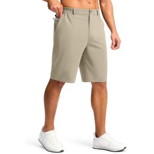 imageG Gradual Casual Shorts for Men 11quot Lightweight Mens Golf Shorts Stretch with 3 Pockets Quick Dry Summer Breathable ShortsKhaki