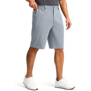 imageG Gradual Casual Shorts for Men 11quot Lightweight Mens Golf Shorts Stretch with 3 Pockets Quick Dry Summer Breathable ShortsLight Grey