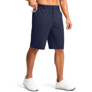 imageG Gradual Casual Shorts for Men 11quot Lightweight Mens Golf Shorts Stretch with 3 Pockets Quick Dry Summer Breathable ShortsNavy