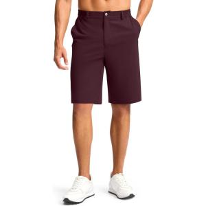 imageG Gradual Casual Shorts for Men 11quot Lightweight Mens Golf Shorts Stretch with 3 Pockets Quick Dry Summer Breathable ShortsWine