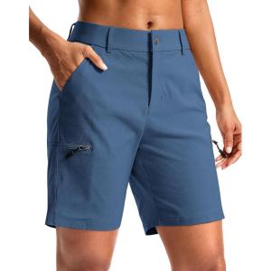 imageG Gradual Womens 7quot Hiking Cargo Shorts Quick Dry Lightweight Golf Outdoor Work Summer Travel Shorts with PocketsSlate Blue