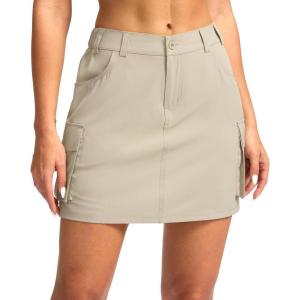 imageG Gradual Womens Skort 5 Pockets Cargo Skirt Golf Skirts Skorts for Women Casual Summer HikingKhaki