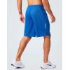 imageG Gradual Mens Gym Shorts 5quot7quot10quot with Zipper Pockets Basketball Athletic Mesh Quick Dry Shorts for Workout Running TennisBlue