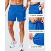 imageG Gradual Mens Gym Shorts 5quot7quot10quot with Zipper Pockets Basketball Athletic Mesh Quick Dry Shorts for Workout Running TennisBlue