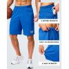 imageG Gradual Mens Gym Shorts 5quot7quot10quot with Zipper Pockets Basketball Athletic Mesh Quick Dry Shorts for Workout Running TennisBlue