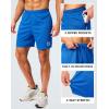 imageG Gradual Mens Gym Shorts 5quot7quot10quot with Zipper Pockets Basketball Athletic Mesh Quick Dry Shorts for Workout Running TennisBlue