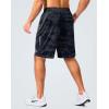 imageG Gradual Mens Gym Shorts 5quot7quot10quot with Zipper Pockets Basketball Athletic Mesh Quick Dry Shorts for Workout Running TennisCamo Black