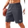 imageG Gradual Mens Gym Shorts 5quot7quot10quot with Zipper Pockets Basketball Athletic Mesh Quick Dry Shorts for Workout Running TennisDark Grey