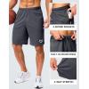 imageG Gradual Mens Gym Shorts 5quot7quot10quot with Zipper Pockets Basketball Athletic Mesh Quick Dry Shorts for Workout Running TennisDark Grey