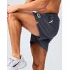 imageG Gradual Mens Gym Shorts 5quot7quot10quot with Zipper Pockets Basketball Athletic Mesh Quick Dry Shorts for Workout Running TennisDark Grey
