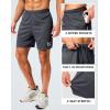 imageG Gradual Mens Gym Shorts 5quot7quot10quot with Zipper Pockets Basketball Athletic Mesh Quick Dry Shorts for Workout Running TennisDark Grey
