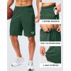 imageG Gradual Mens Gym Shorts 5quot7quot10quot with Zipper Pockets Basketball Athletic Mesh Quick Dry Shorts for Workout Running TennisDark Olive