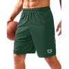 imageG Gradual Mens Gym Shorts 5quot7quot10quot with Zipper Pockets Basketball Athletic Mesh Quick Dry Shorts for Workout Running TennisDark Olive