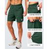 imageG Gradual Mens Gym Shorts 5quot7quot10quot with Zipper Pockets Basketball Athletic Mesh Quick Dry Shorts for Workout Running TennisDark Olive