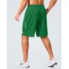 imageG Gradual Mens Gym Shorts 5quot7quot10quot with Zipper Pockets Basketball Athletic Mesh Quick Dry Shorts for Workout Running TennisForest Green