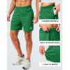 imageG Gradual Mens Gym Shorts 5quot7quot10quot with Zipper Pockets Basketball Athletic Mesh Quick Dry Shorts for Workout Running TennisForest Green