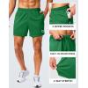 imageG Gradual Mens Gym Shorts 5quot7quot10quot with Zipper Pockets Basketball Athletic Mesh Quick Dry Shorts for Workout Running TennisForest Green